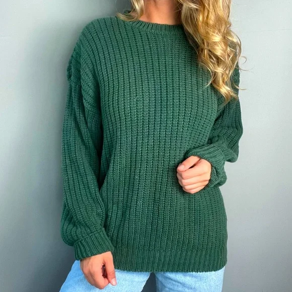 Vintage Comfy Cozy Soft Knit Oversized Grandpa Sweater - Picture 3 of 5